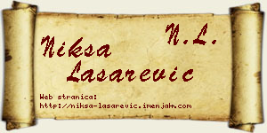 Nikša Lašarević vizit kartica
